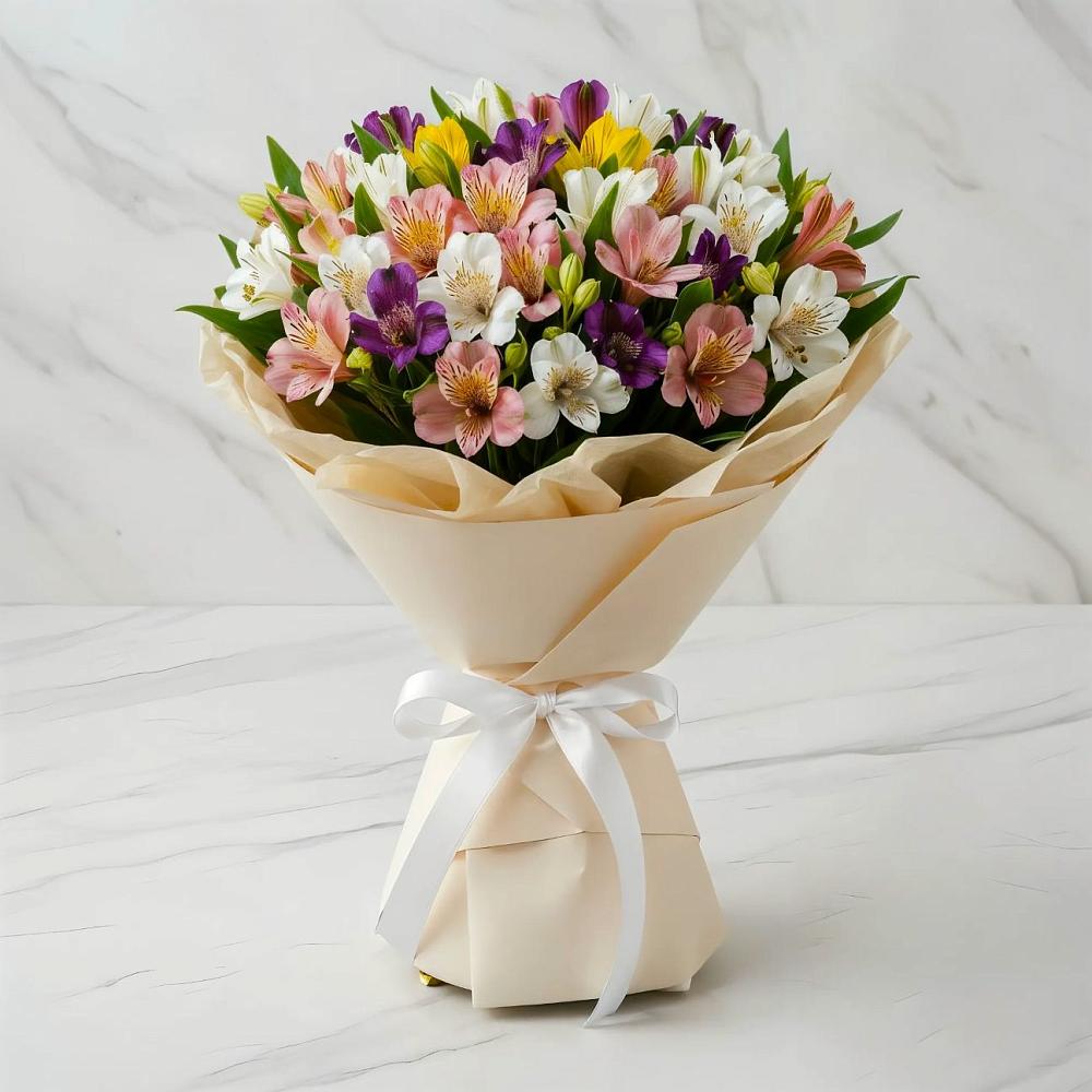 Букет цветов из: Альстромерии в Юце