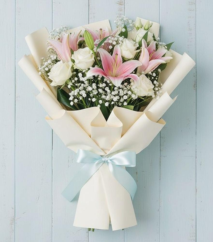 Букет цветов из: Лилии в Юце