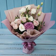 Букет цветов из:  Розы и Лизиантусы #REPLACE_PRED# Юце