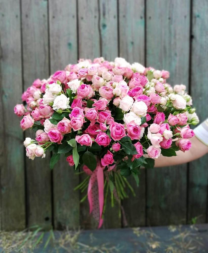 Букет Розовые кустовые розы Натали и Лав Лидия в Юце
