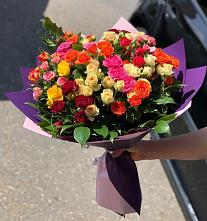 Букет Микс из разноцветных кустовых роз #REPLACE_PRED# Юце