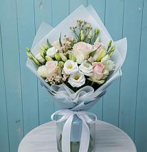 Букет цветов из:  Розы и Лизиантусы #REPLACE_PRED# Юце