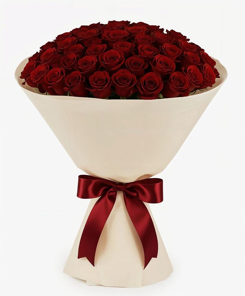 Букет 101 Бордовая роза Блэк Бакарра в Юце