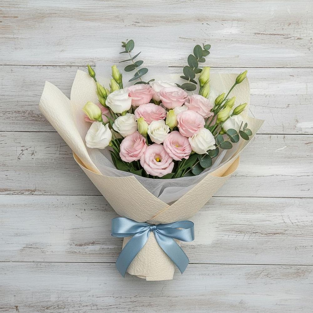 Букет цветов из: Лизиантусы в Юце